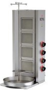 Standard Shawarma Machine With Gas LPG- 4 Burners